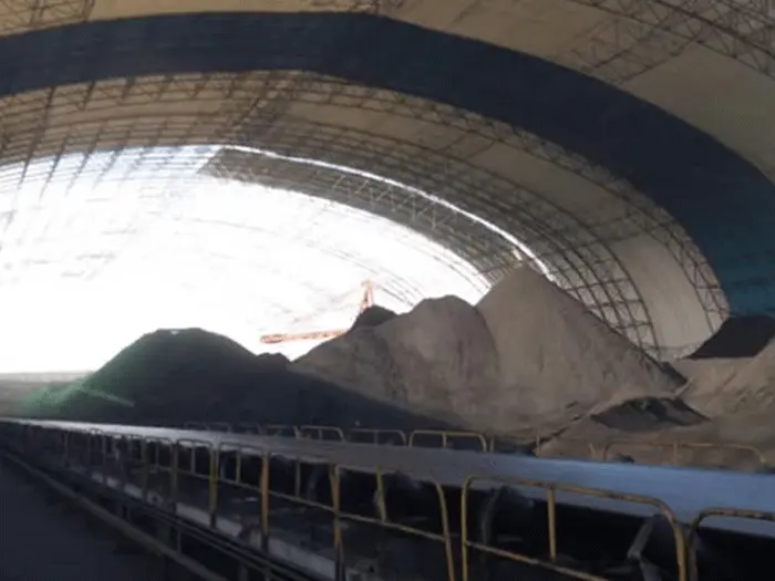 诸城煤棚料仓网架